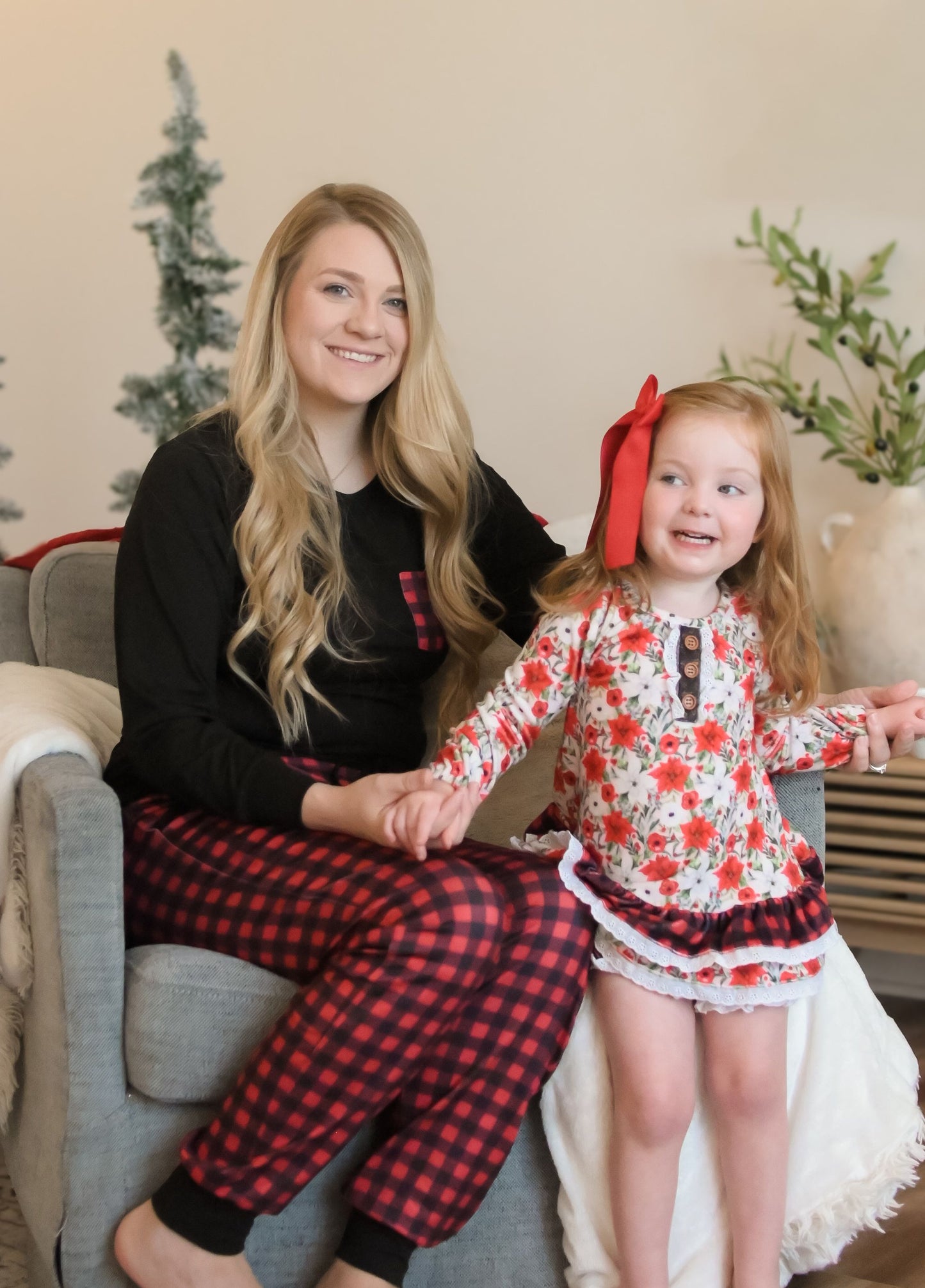 Adult Unisex Buffalo Plaid Set