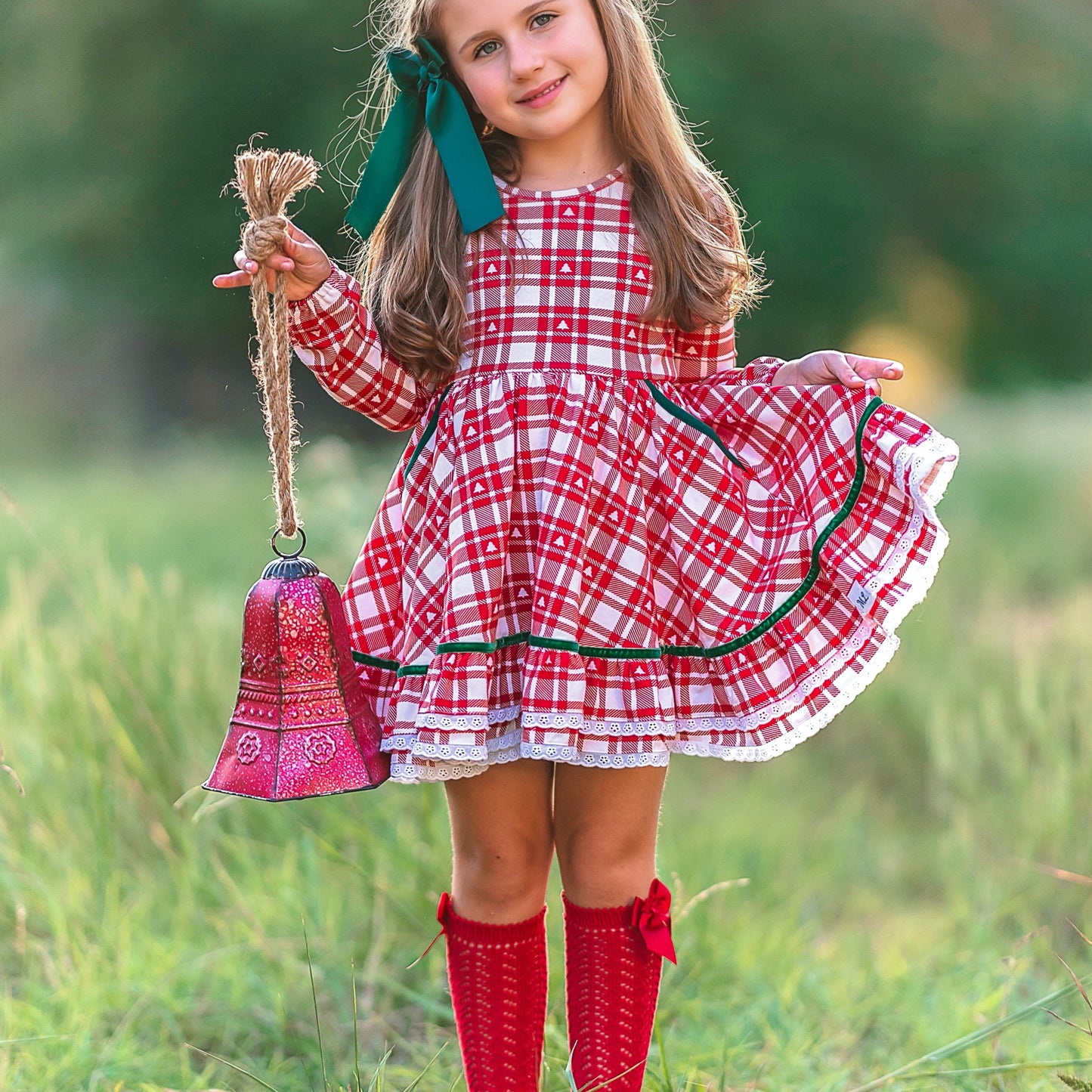 Plaid tree Ruby Twirl Dress (one size 4)