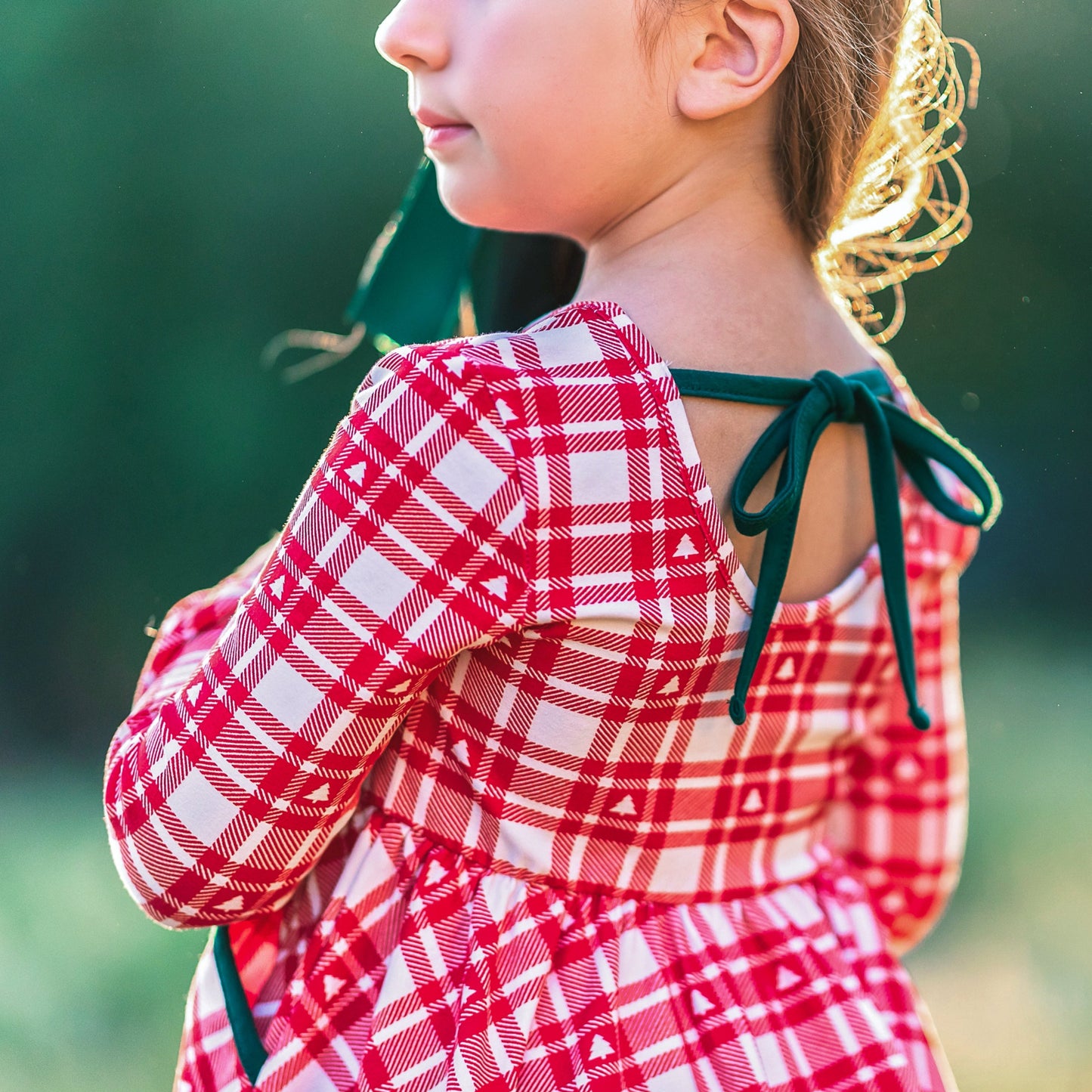 Plaid tree Ruby Twirl Dress (one size 4)