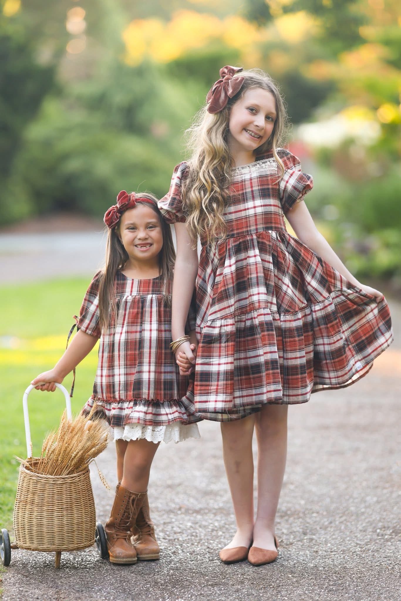 Cinnamon Plaid Ryken Dress Preorder