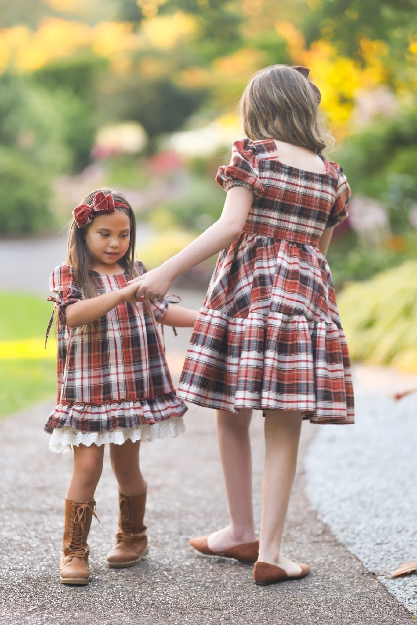 Cinnamon Plaid Ryken Dress Preorder