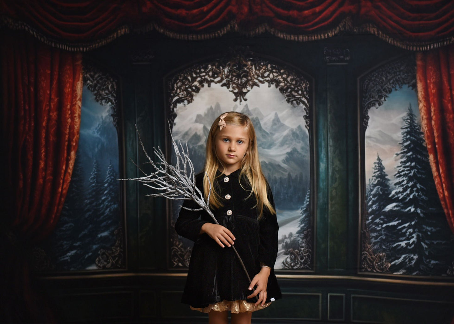 Black Velvet Jackie-O coat