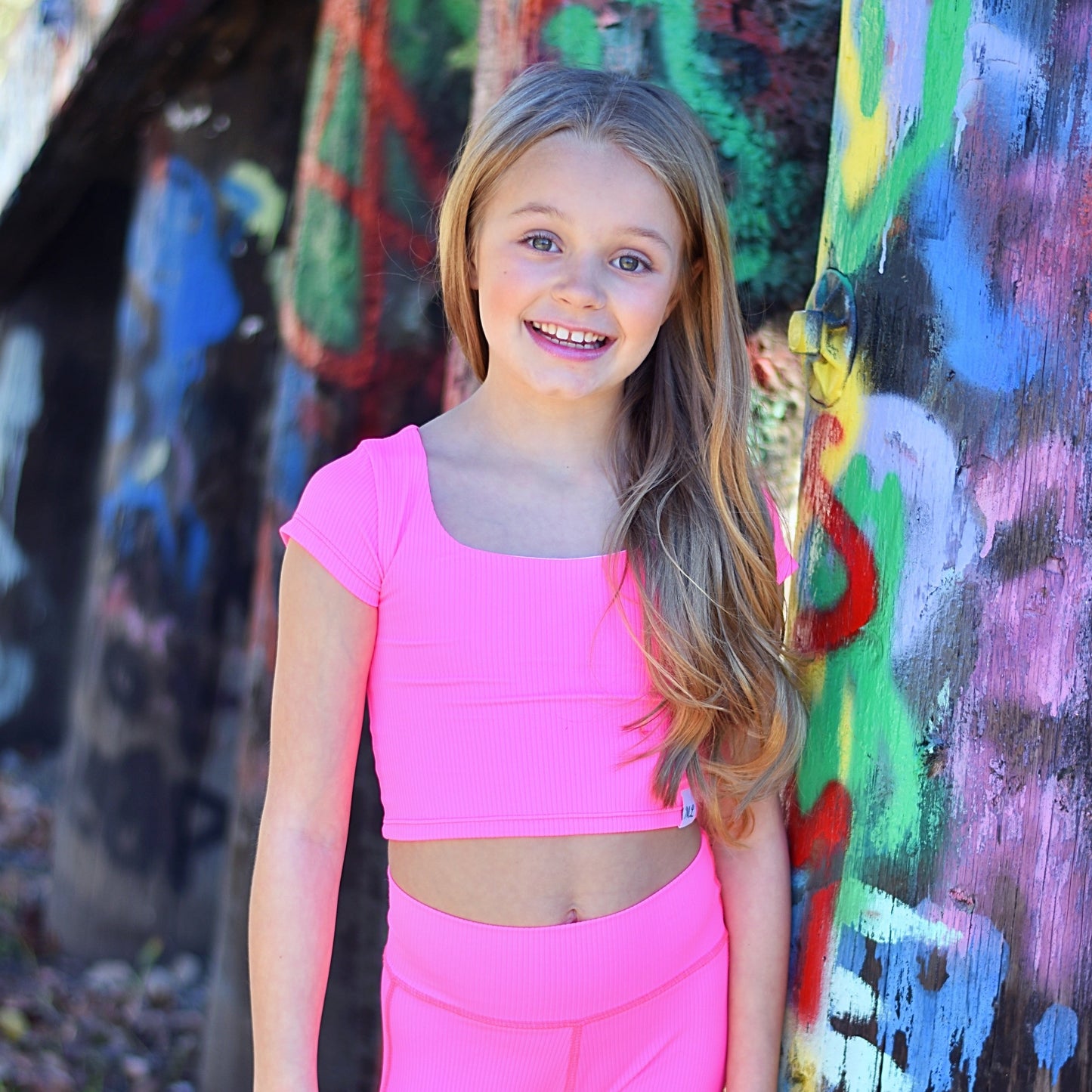 Ribbed Cap Sleeve Top - Pink