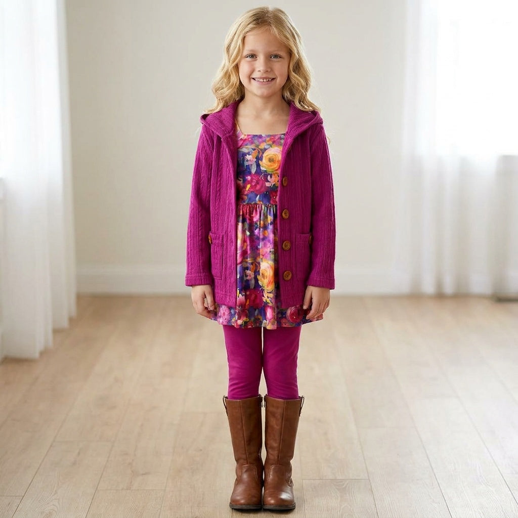 Signature Long Hooded Cardis (girls and women sizes)) Preorder (FTF26)