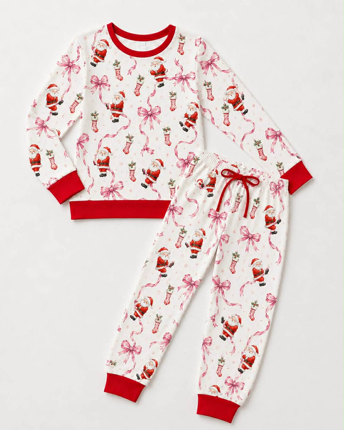 Jogger Sets-Santa Bows or Unisex Santa Preorder (FH26)