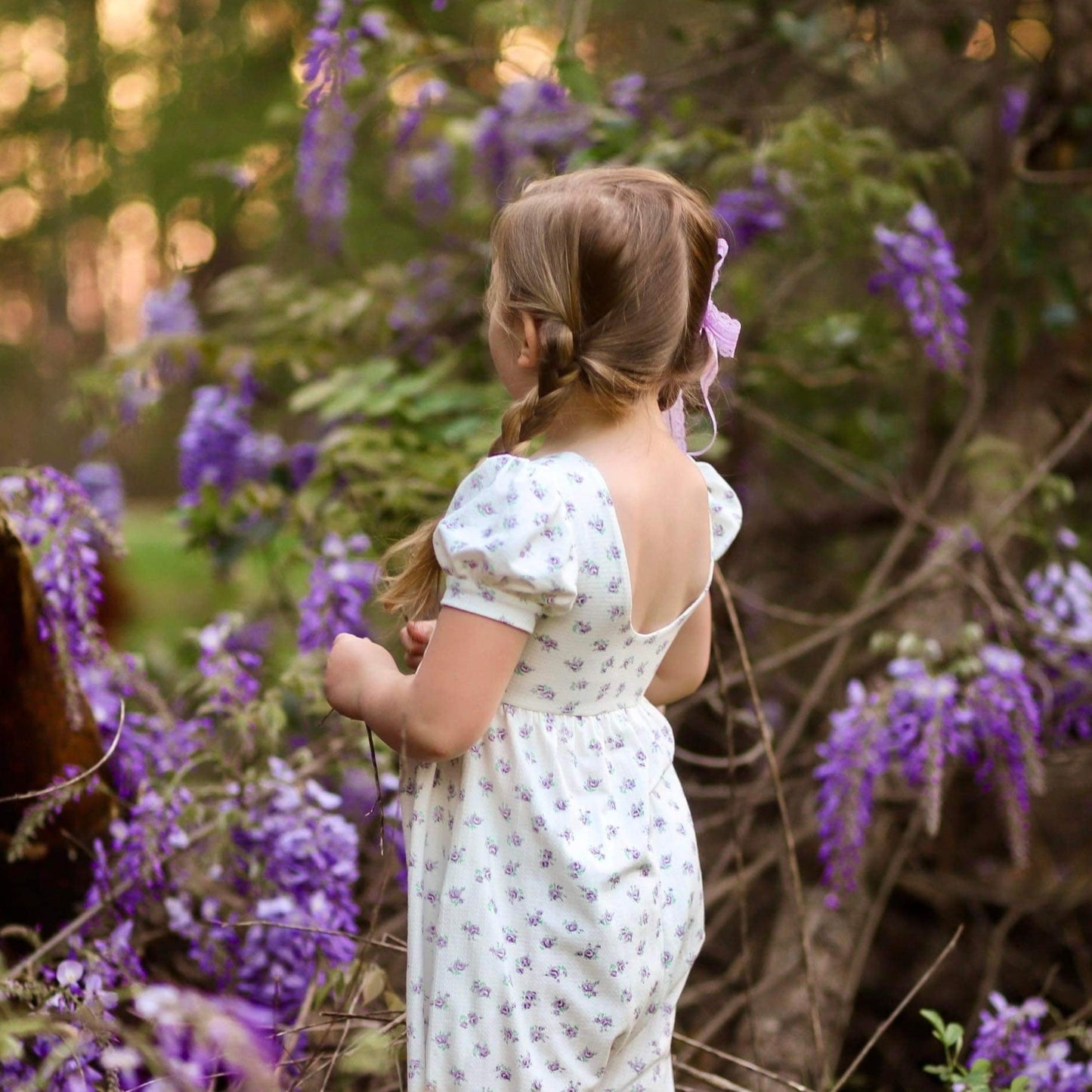 Lavender Rosebud Leggy Romper