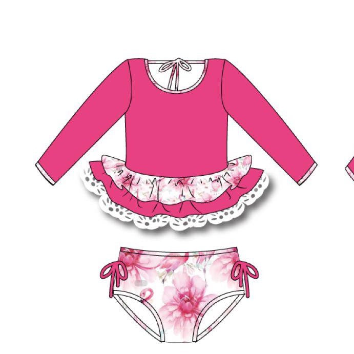 Flamingo Rashguard Set (SIZE 12 & 14 ONLY)