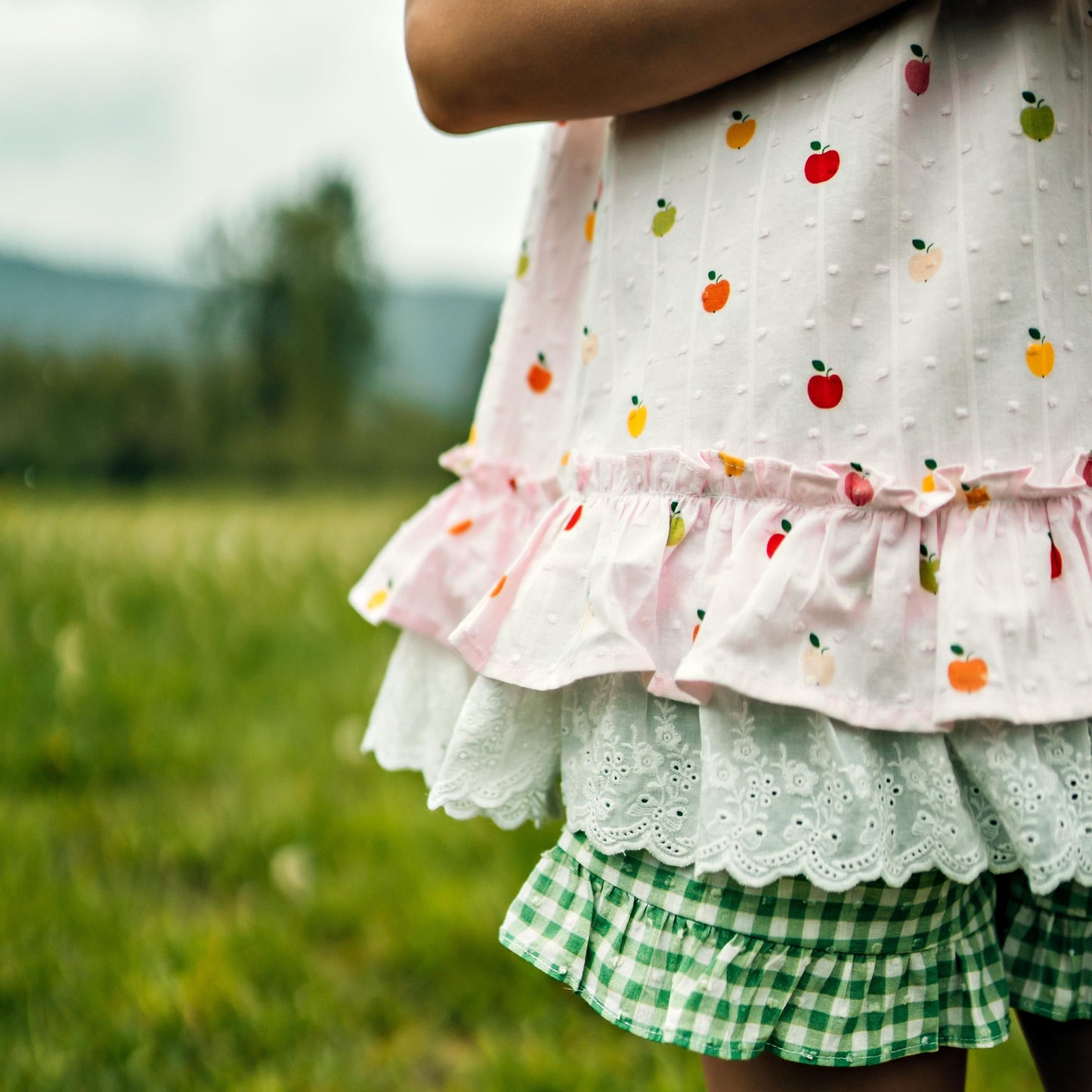 A Is for Apple: Tunic and Tunic Sets with Green Shorties (SIZE 8, 14 and 16 ONLY)
