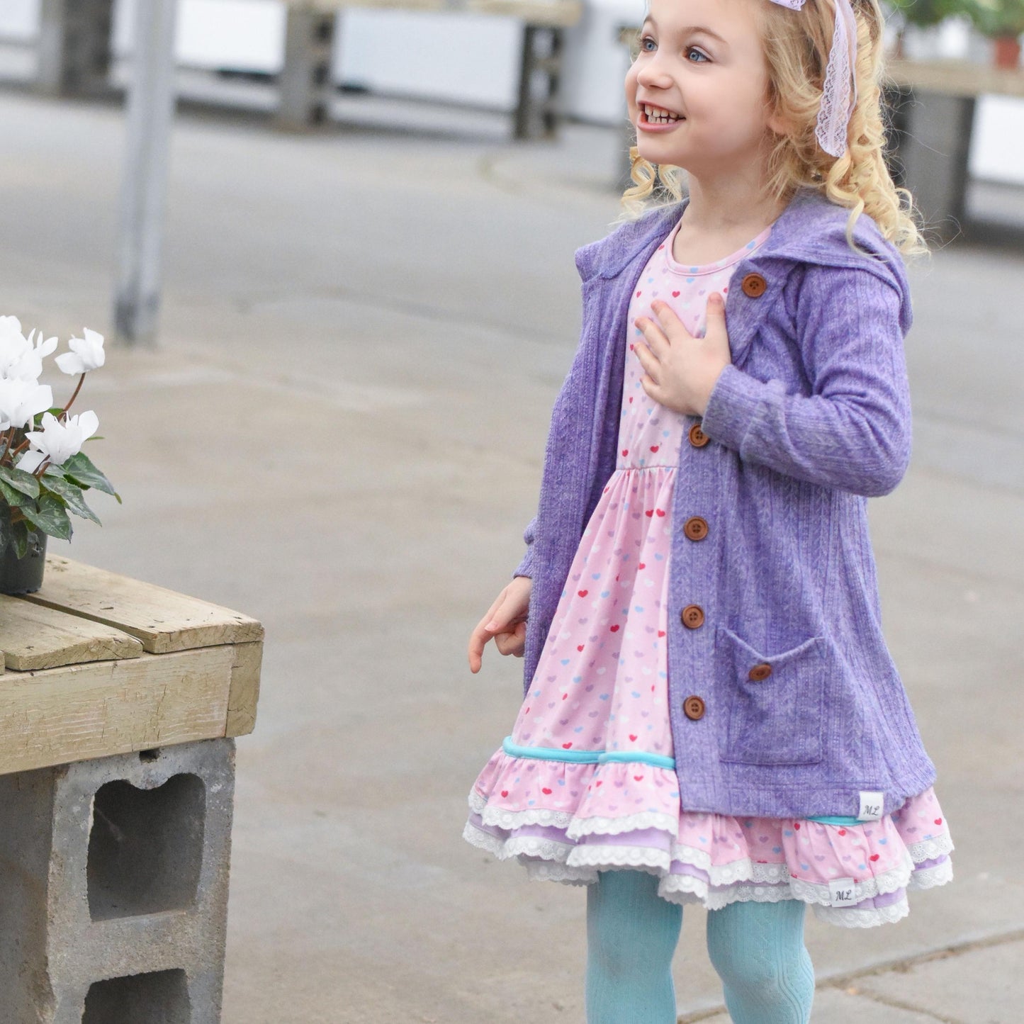Candy Hearts Ruby Twirl and Skirted Romper