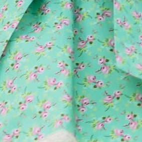 Seafoam Floral Bowtie