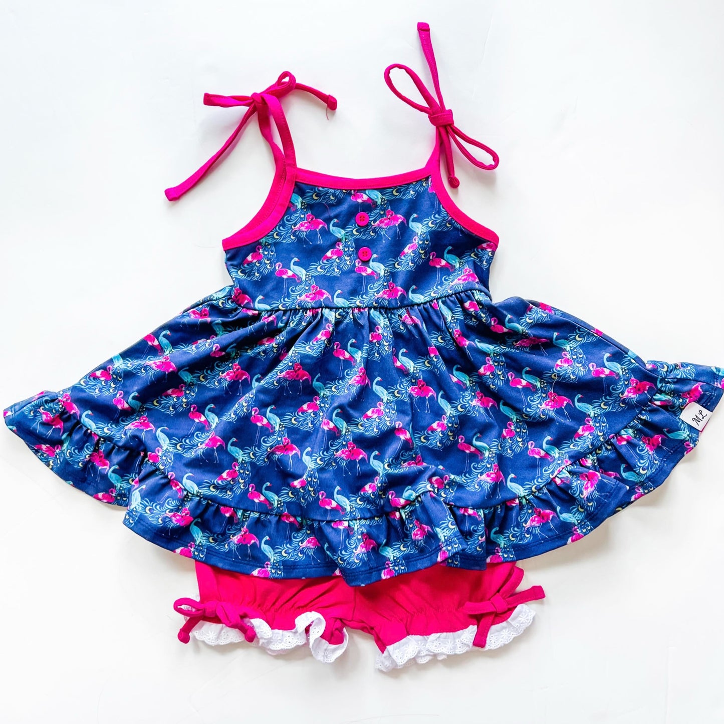 Flamingo Peacock set