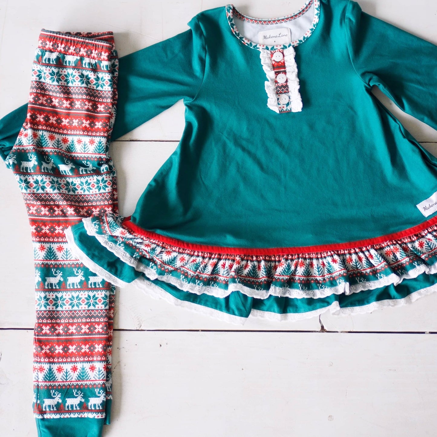 Girl 3pc Set {Fireside Fair Isle Lounge}