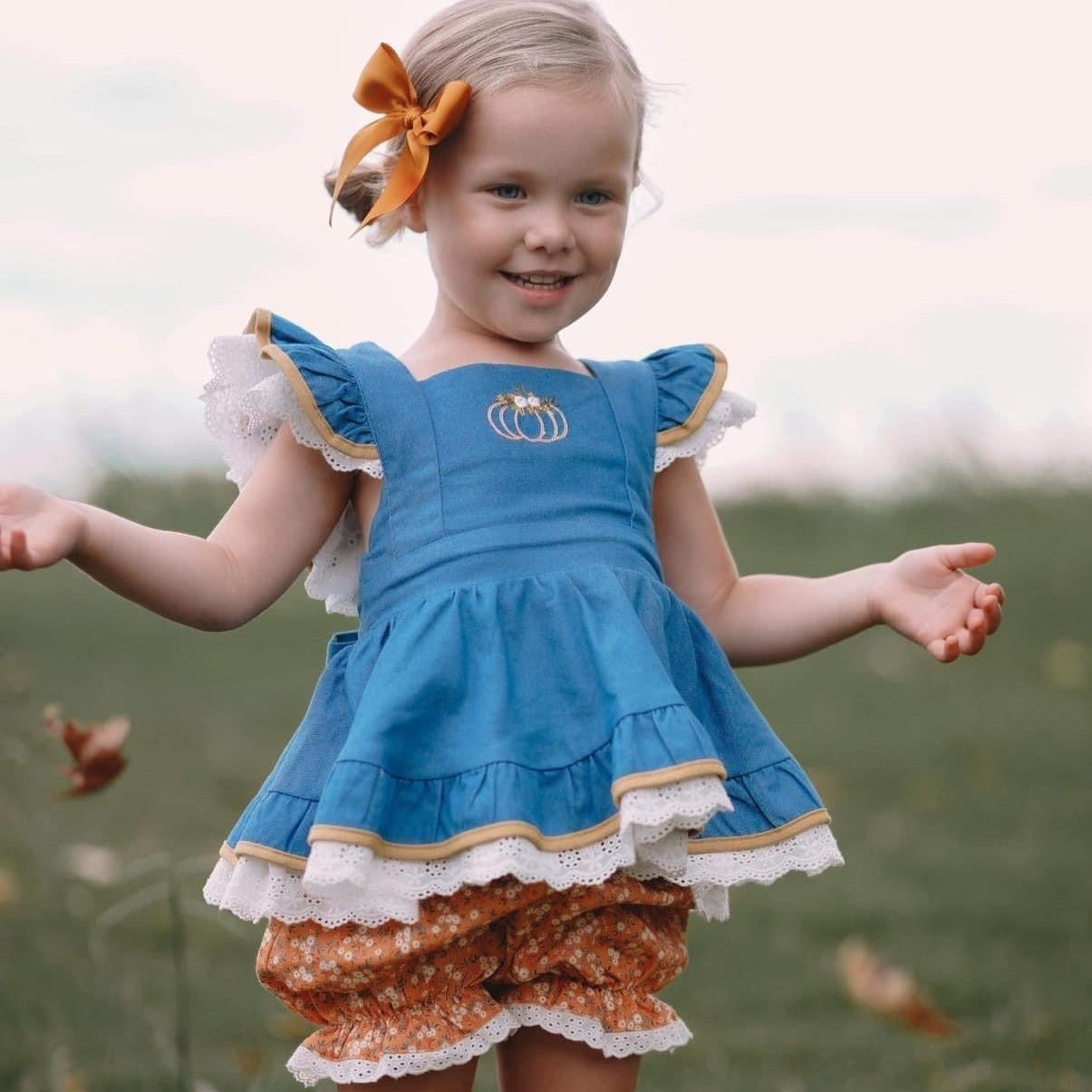 Pumpkin Floral Millie Set