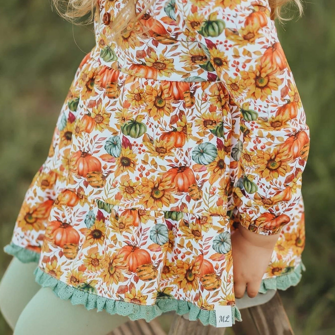 Pumpkin Floral Knit Tunic/Dress
