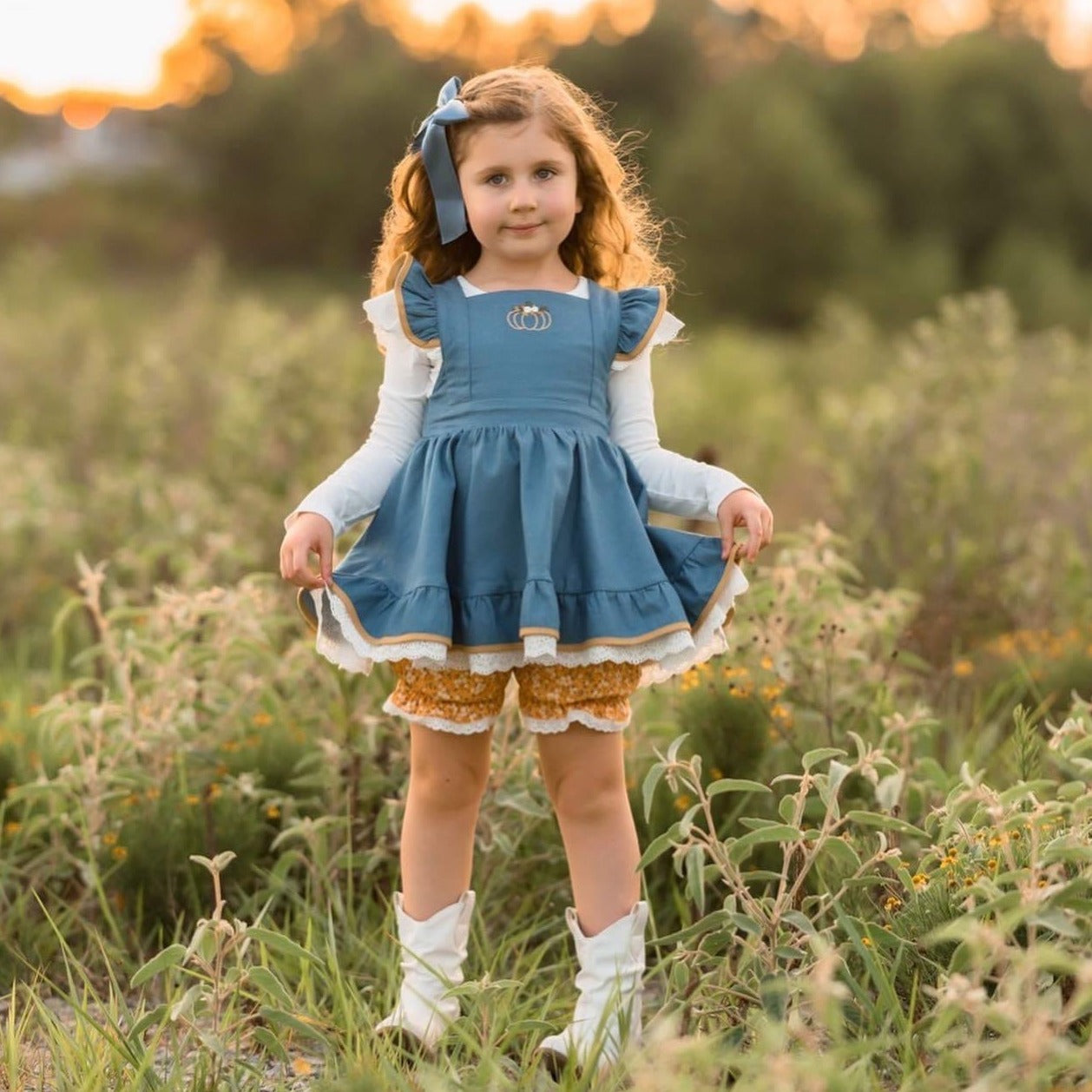 Pumpkin Floral Millie Set