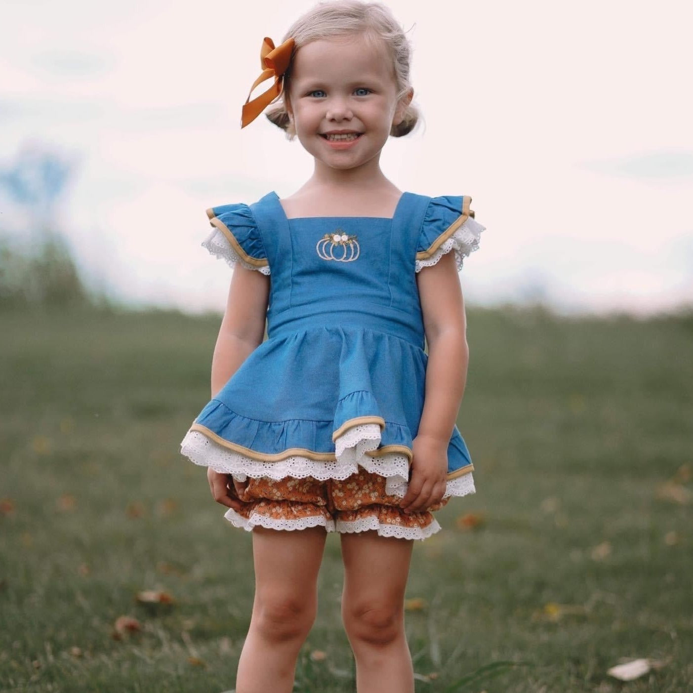 Pumpkin Floral Millie Set