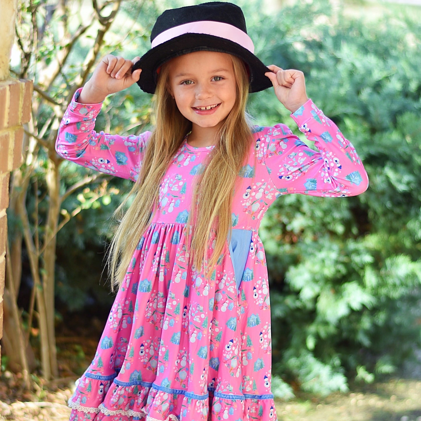 Pretty Snowman Twirl Set (SIZE 10-14)