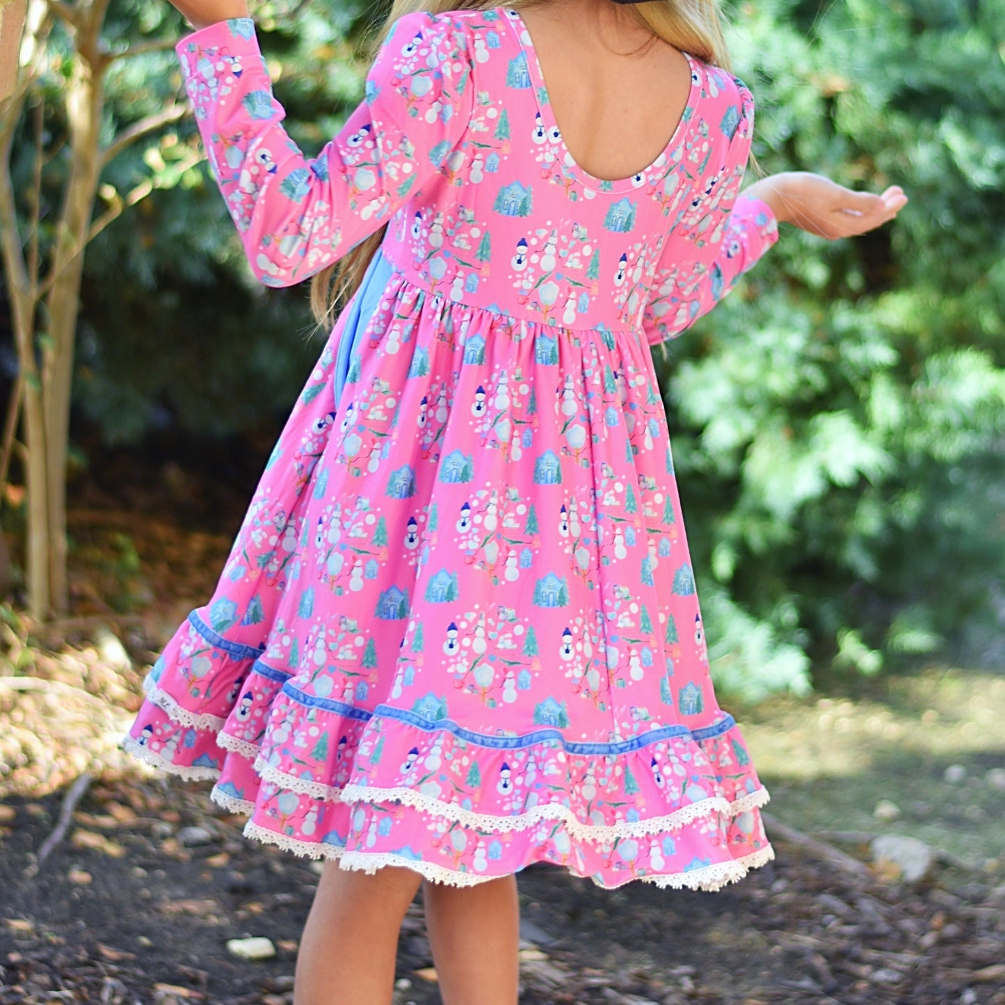 Pretty Snowman Twirl Set (SIZE 10-14)