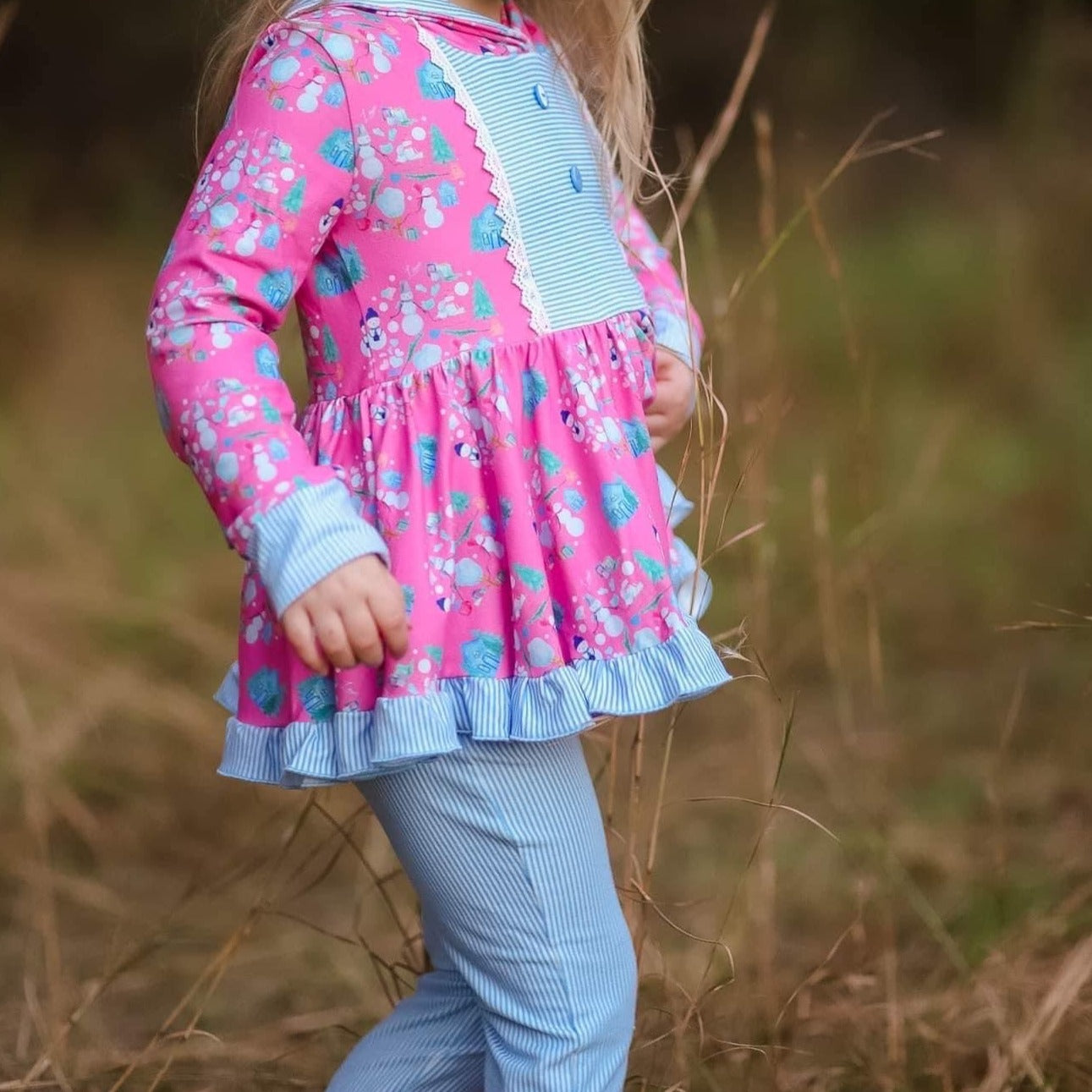 Pretty Snowman Jogger Set (SIZES 10-16)
