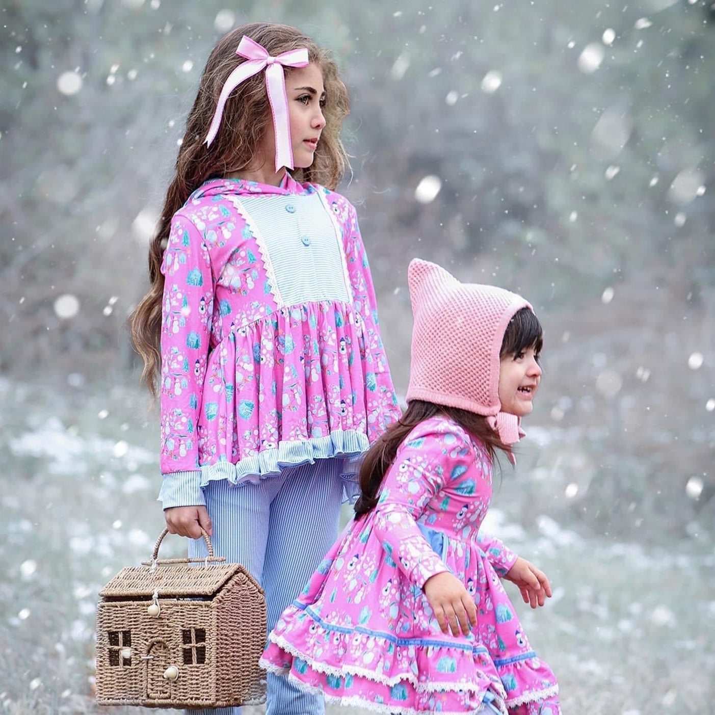Pretty Snowman Jogger Set (SIZES 10-16)