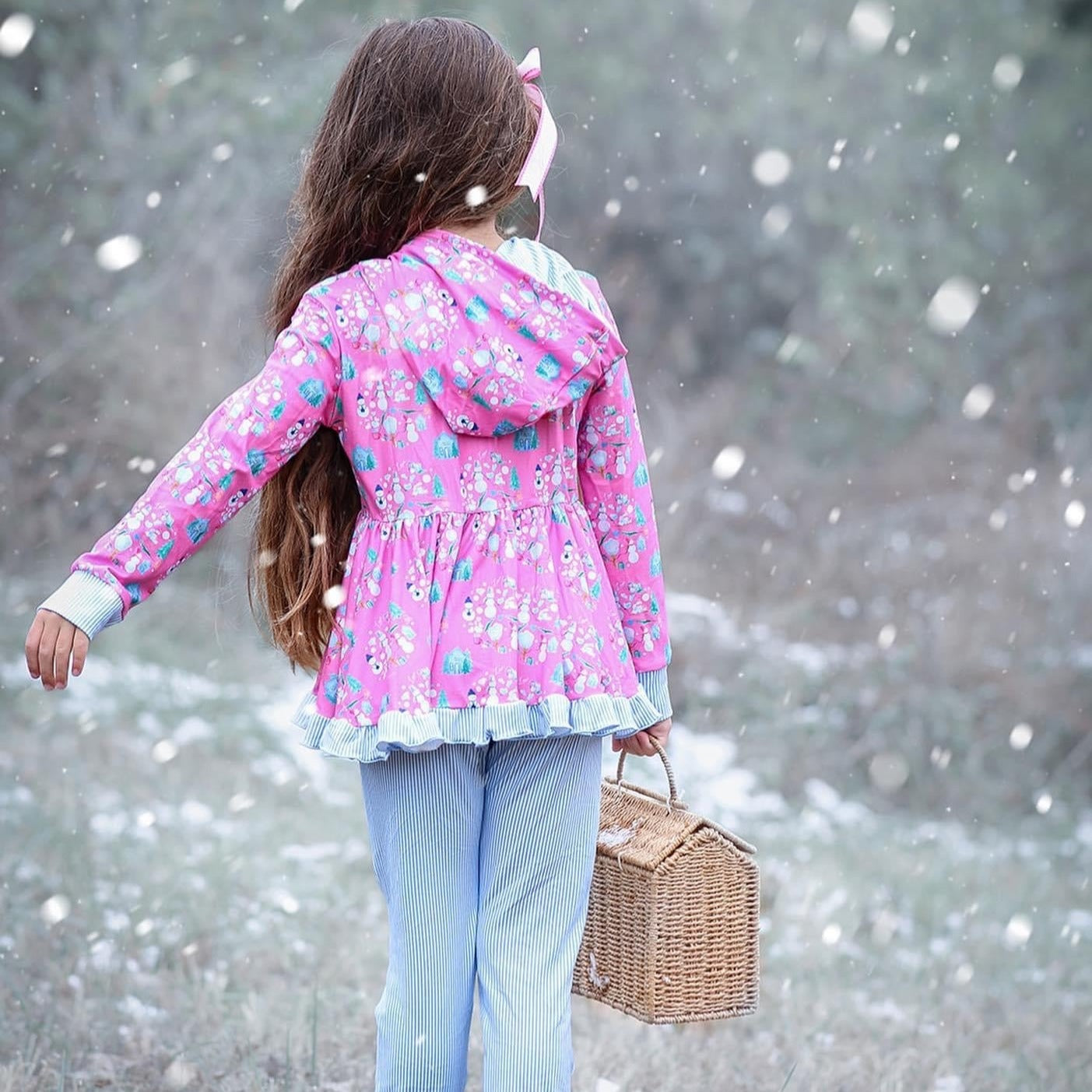 Pretty Snowman Jogger Set (SIZES 10-16)