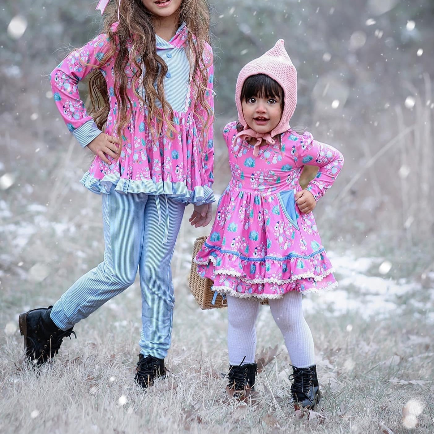 Pretty Snowman Twirl Set (SIZE 10-14)