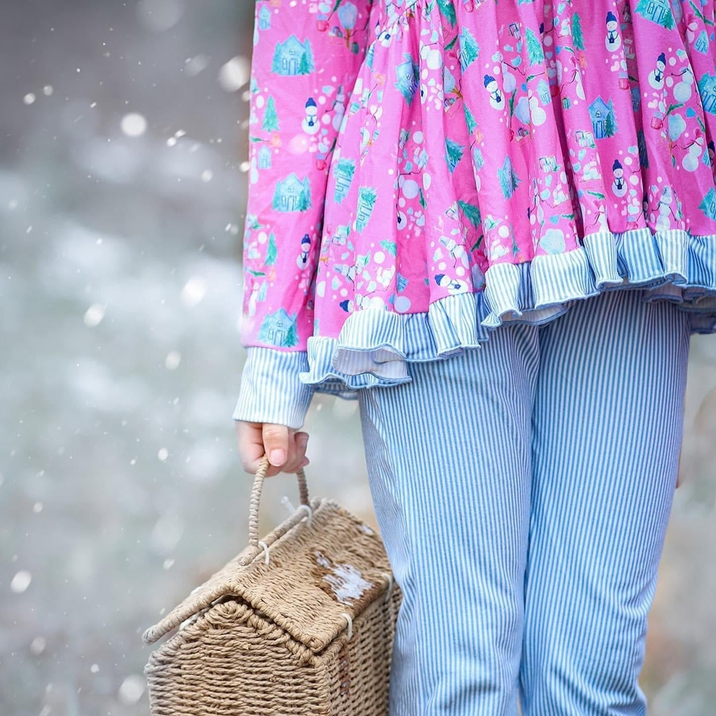 Pretty Snowman Jogger Set (SIZES 10-16)
