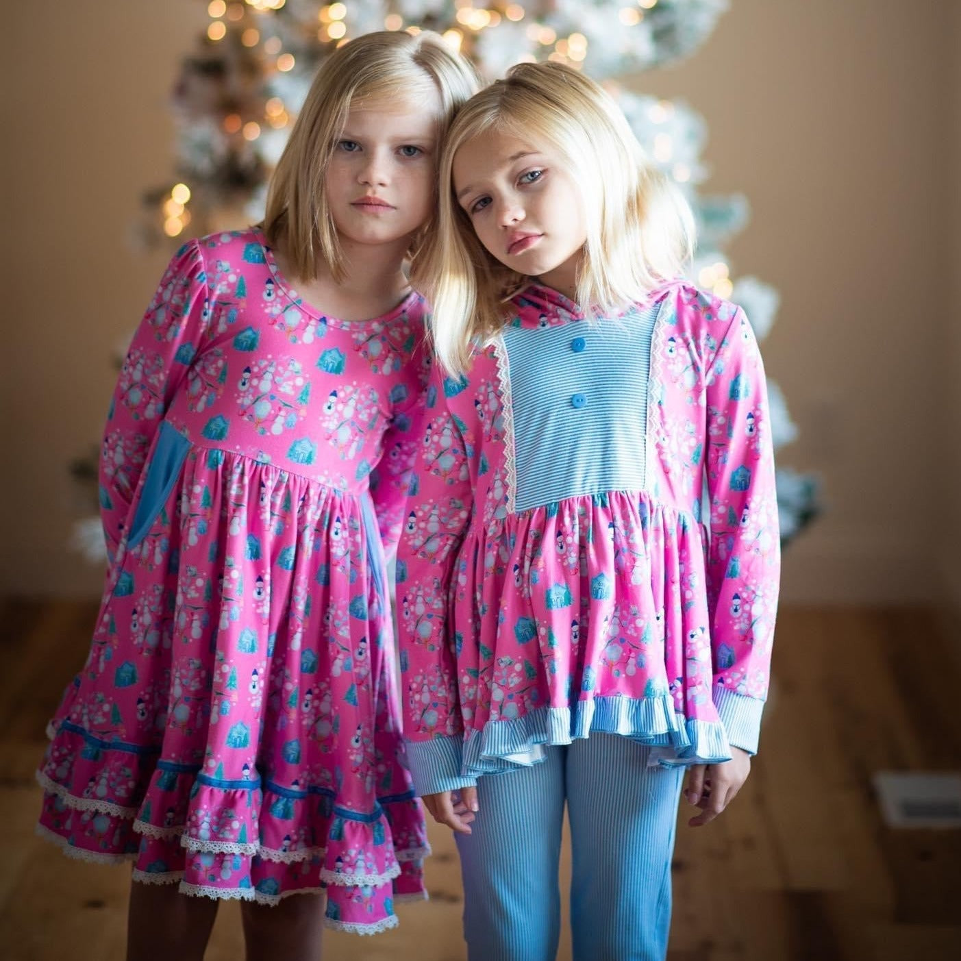 Pretty Snowman Twirl Set (SIZE 10-14)
