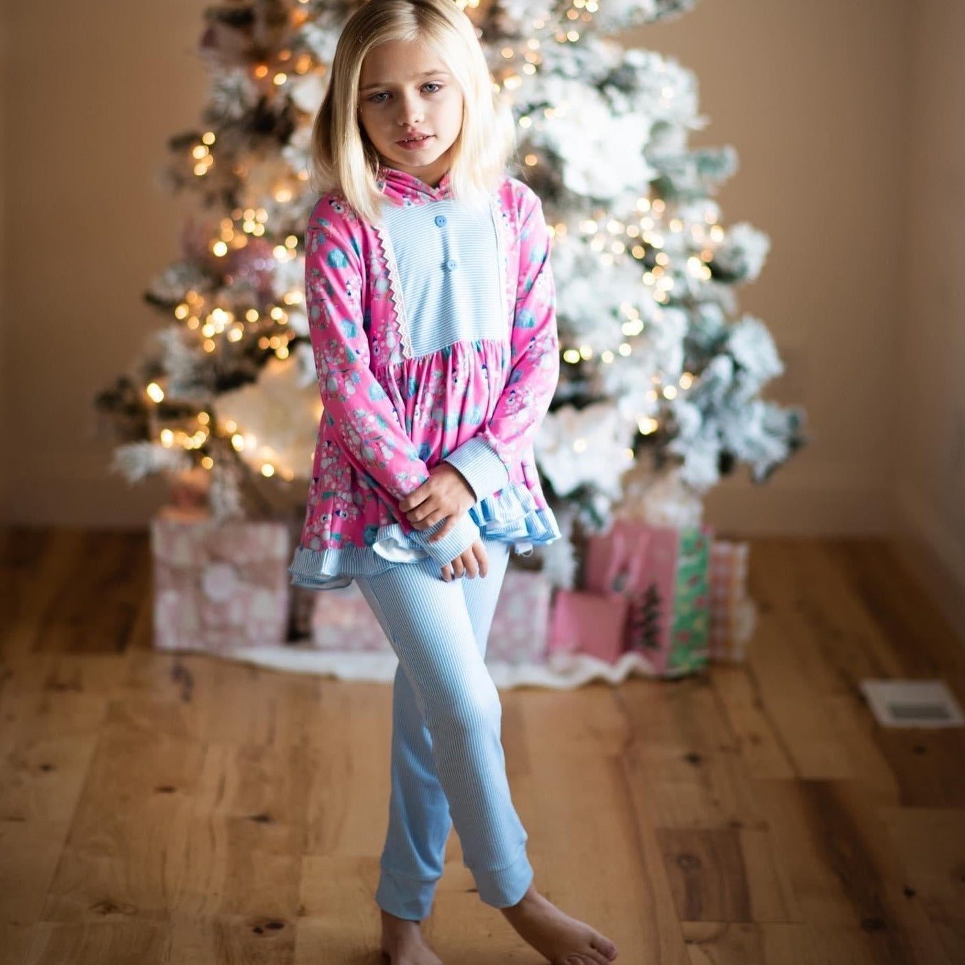 Pretty Snowman Jogger Set (SIZES 10-16)