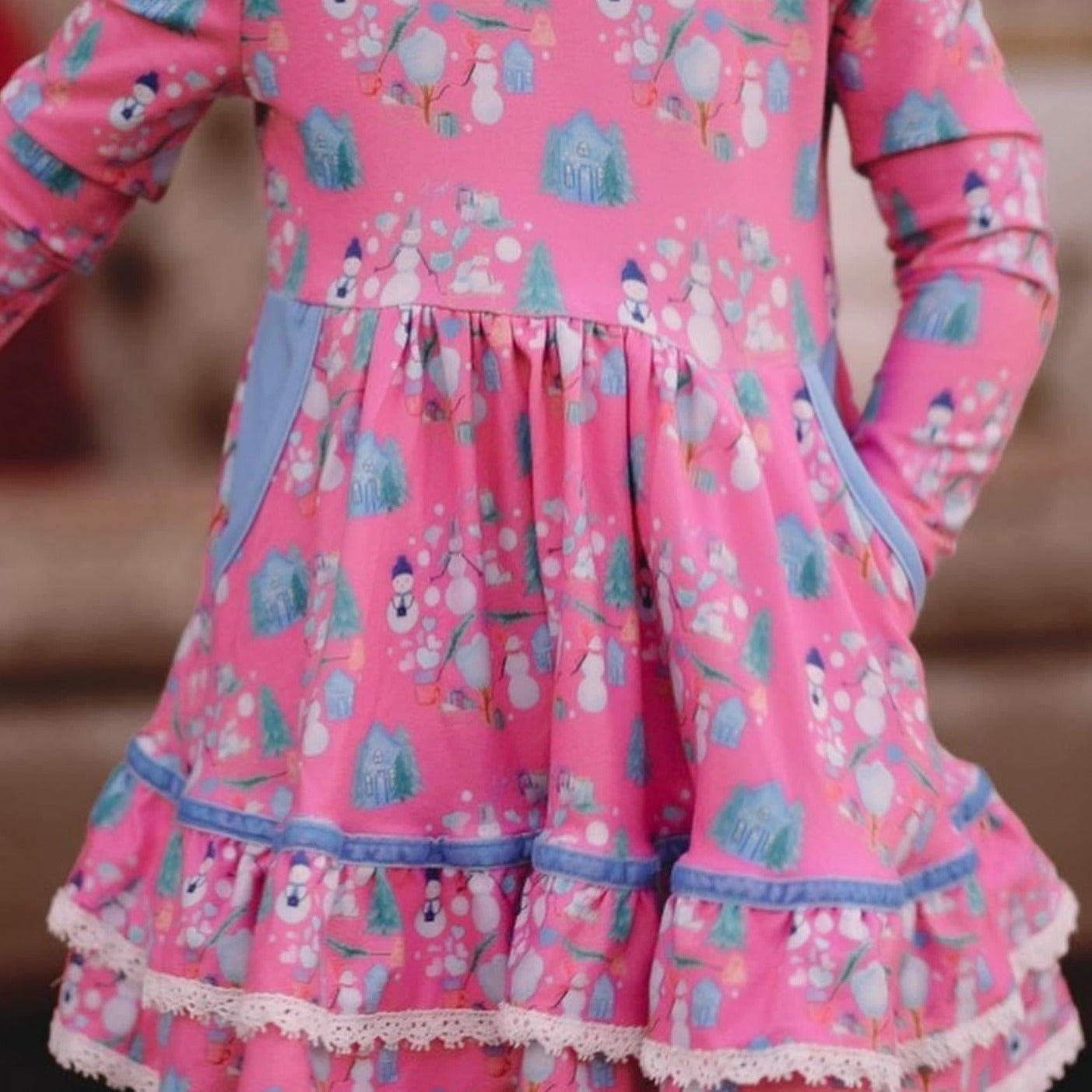 Pretty Snowman Twirl Set (SIZE 10-14)