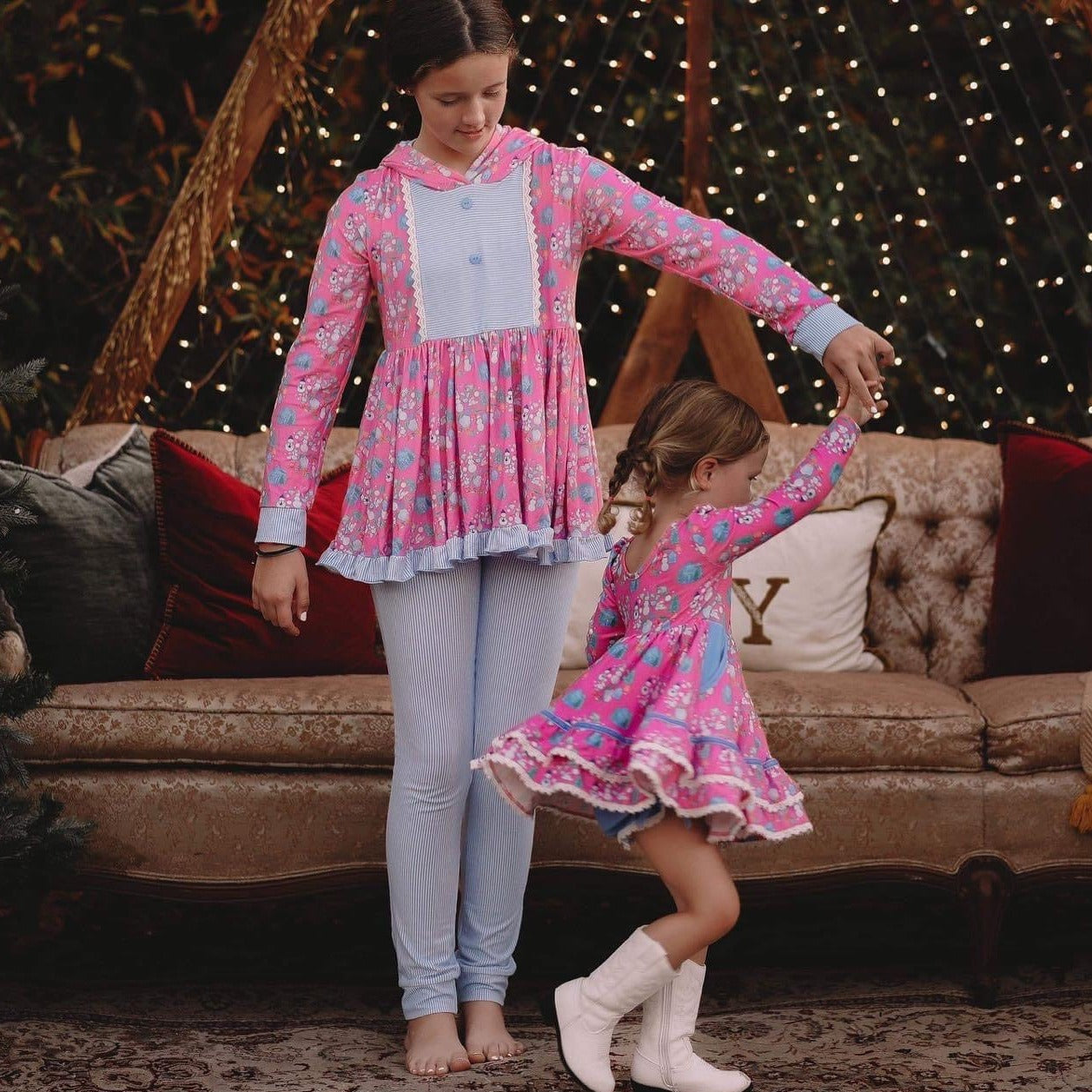 Pretty Snowman Jogger Set (SIZES 10-16)