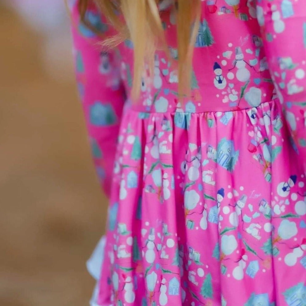Pretty Snowman Twirl Set (SIZE 10-14)