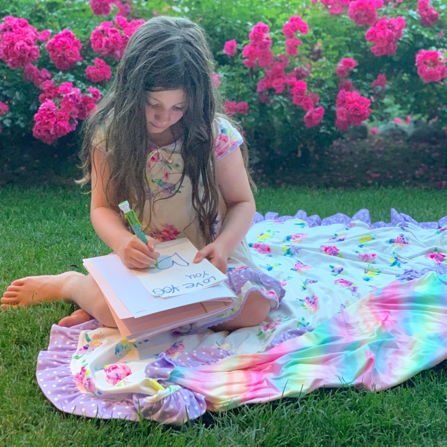 Floral Ombre Lounge Set