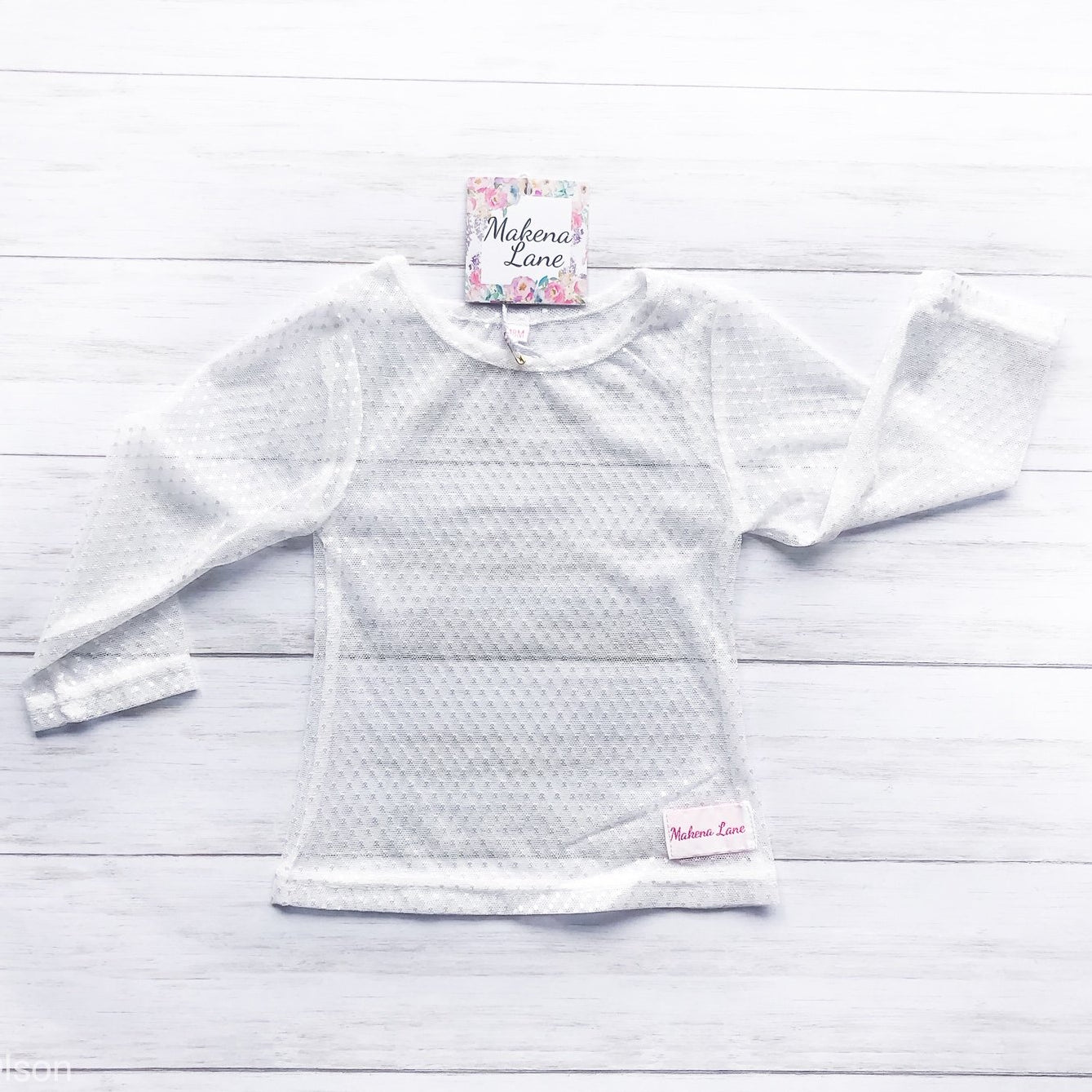 Swiss Dot Lace Shirt size 4