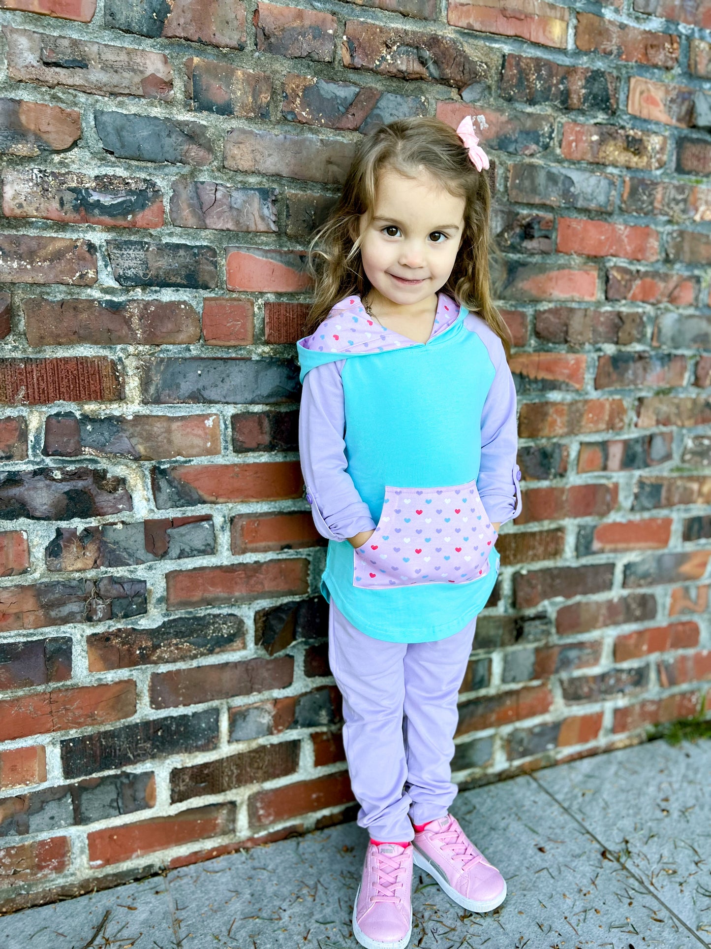 Lavender Candy Hearts Joggers