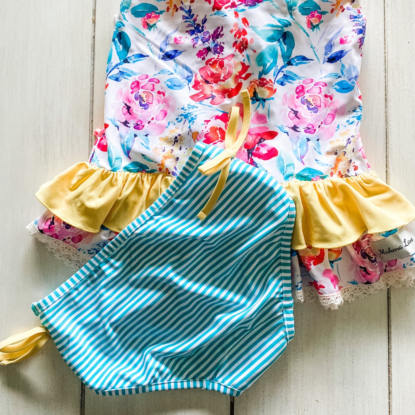 Girls Tankini Set-Florida Coast