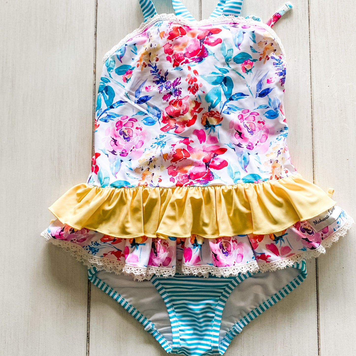 Girls Tankini Set-Florida Coast