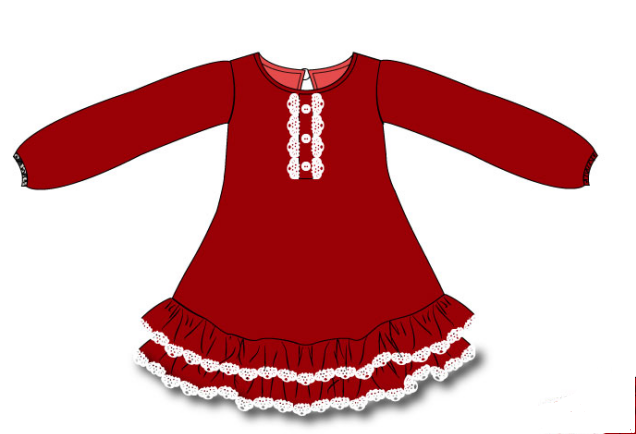 DOLL Vintage Snowflake dress