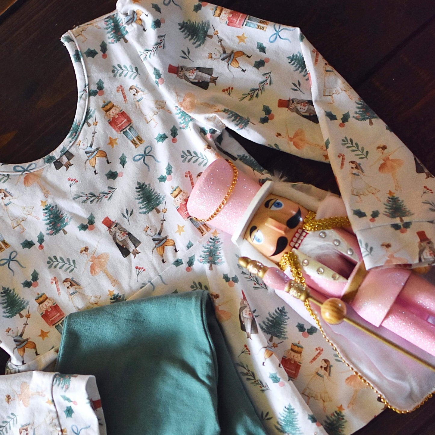Winter Deer Dress set size 5