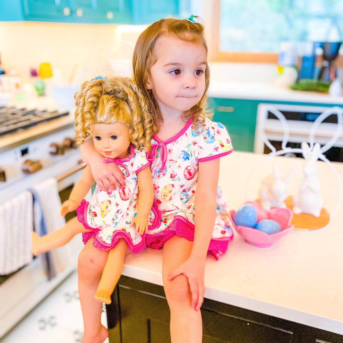 Egg Hunt Doll Dress