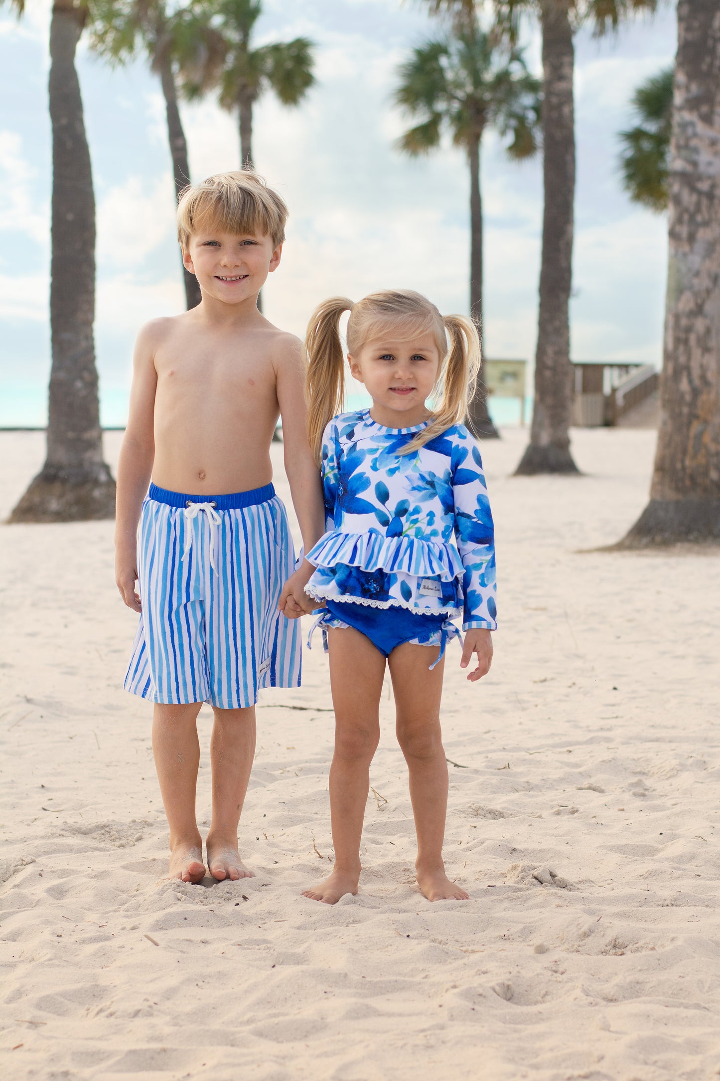 Striped Boys Swim Trunks ~Size 12 month ONLY~