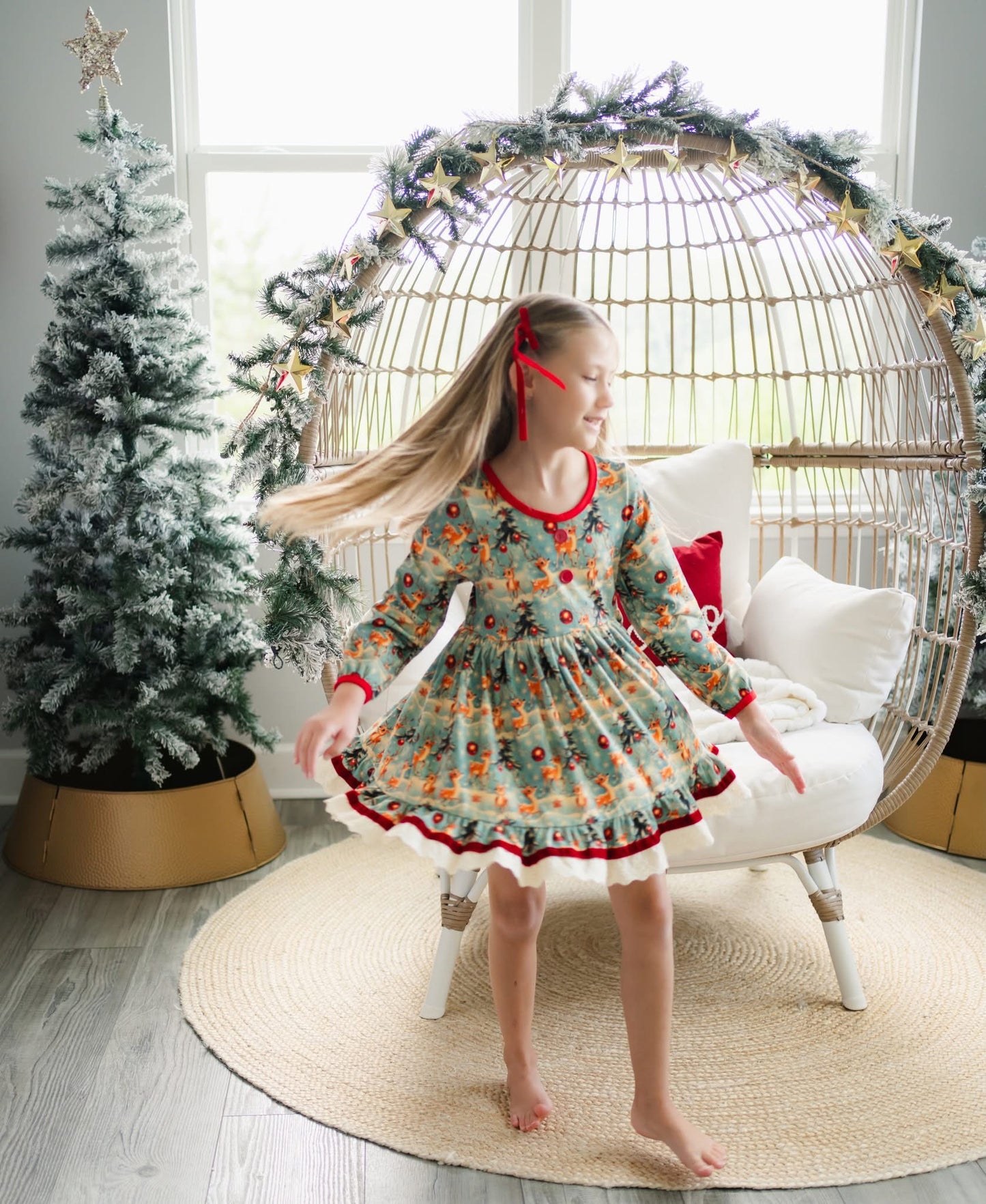 LPK Vintage Reindeer Dress Set