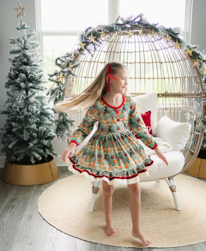 LPK Vintage Reindeer Dress Set