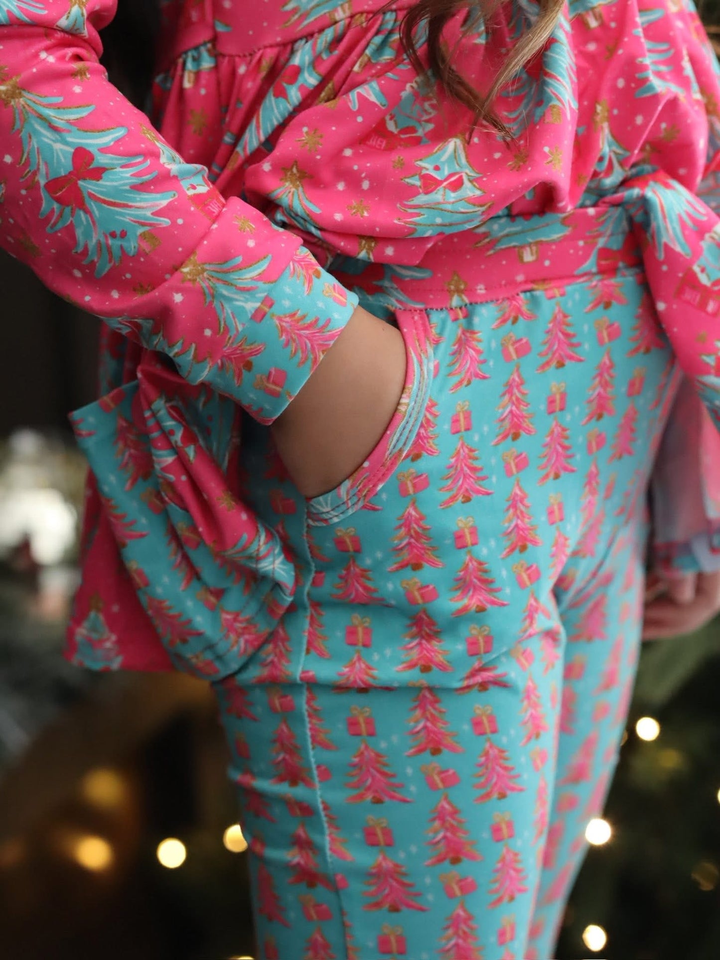 LPK Trees & Bows Jogger Set