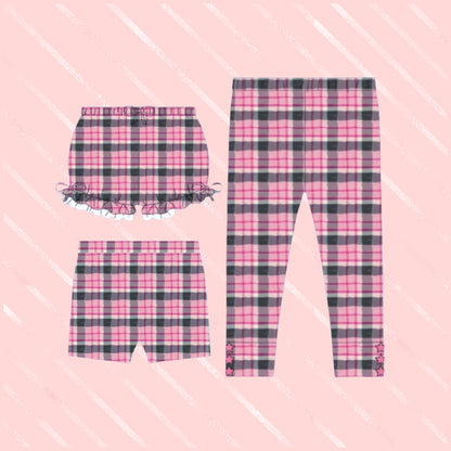 Boo Plaid Leggings/bloomers/shorties Preorder