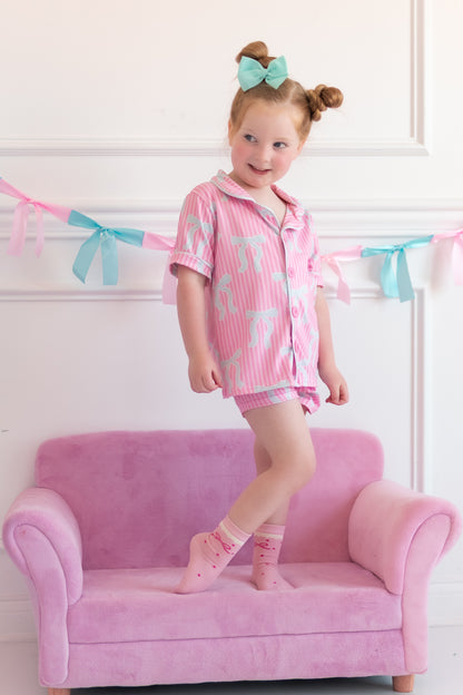 Bows Pjs (Mama or Girls)