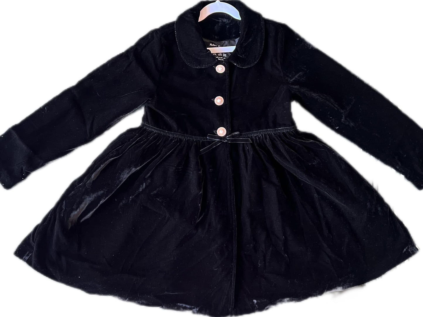 Black Velvet Jackie-O coat