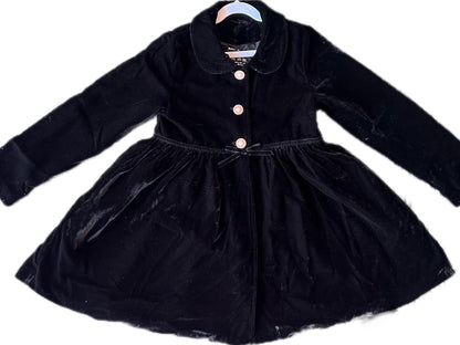 Black Velvet Jackie-O coat