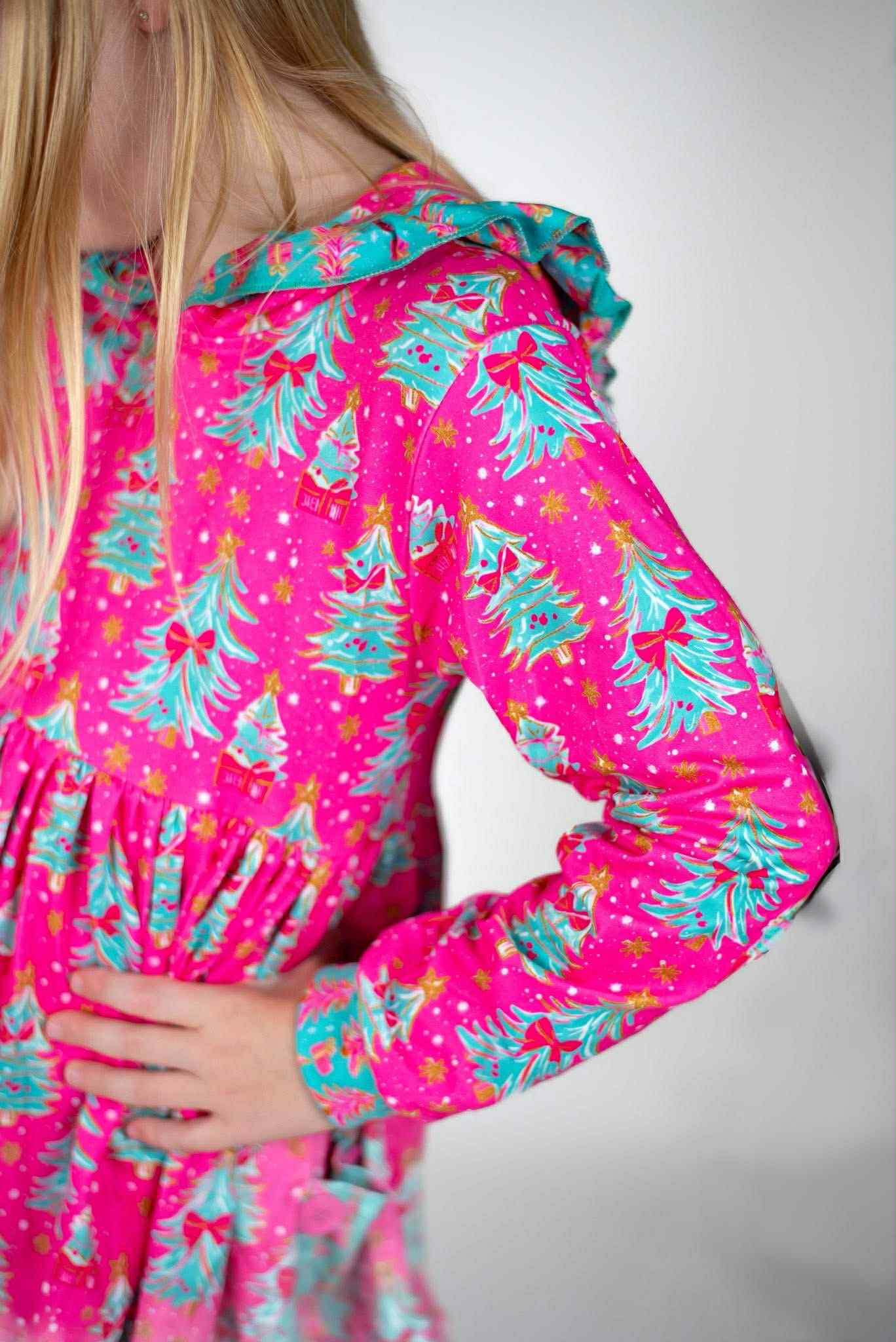 LPK Trees & Bows Jogger Set