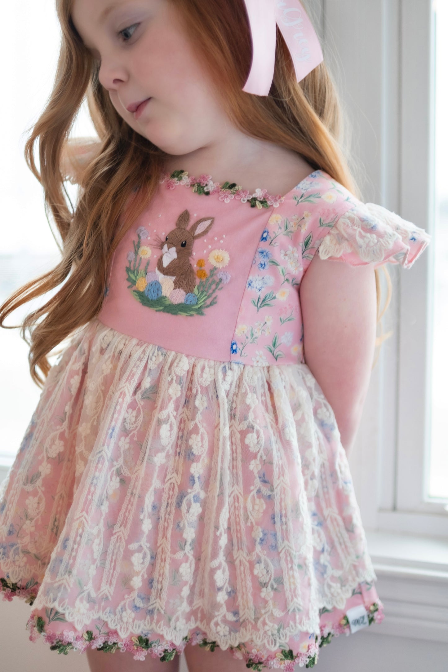 Pink Floral Sawyer Set (choice of length and chest design)